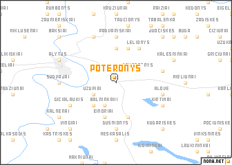 map of Poteronys