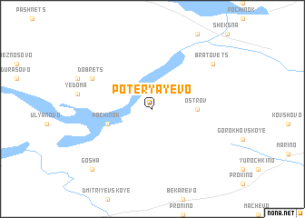 map of Poteryayevo