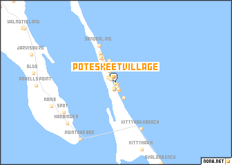 map of Poteskeet Village