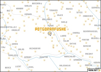 map of Potgoran-Fushë