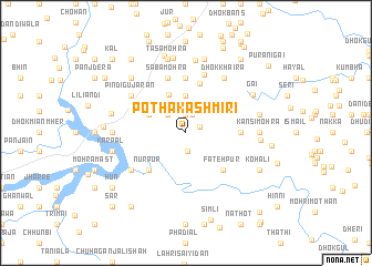 map of Potha Kashmīri