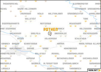 map of Pöthen