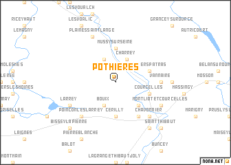 map of Pothières
