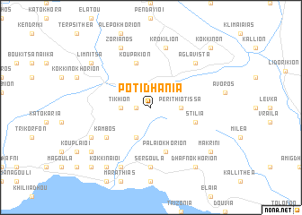 map of Potidhanía