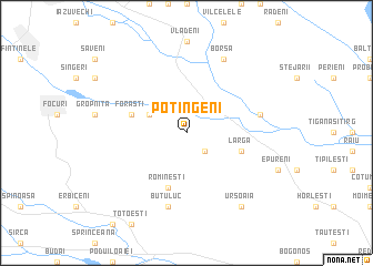 map of Potîngeni