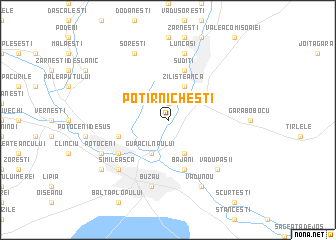 map of Potîrnicheşti