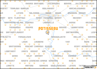 map of Potisseau