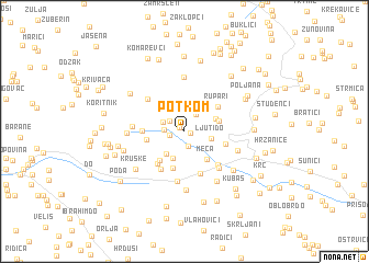 map of Potkom