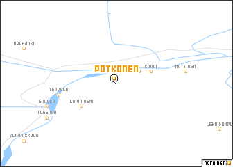 map of Pötkönen