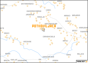 map of Potkoviljača