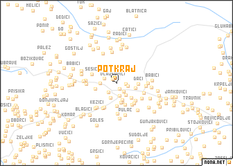 map of Potkraj