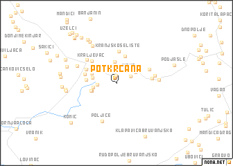map of Potkrčana