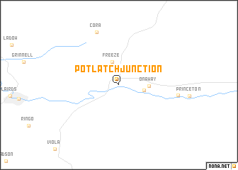 map of Potlatch Junction