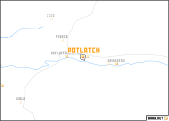 map of Potlatch