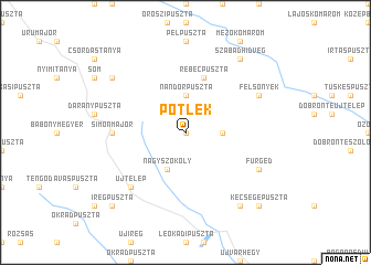 map of Pótlék