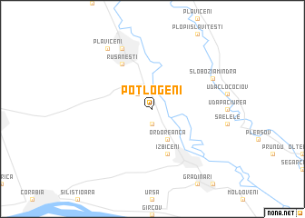 map of Potlogeni