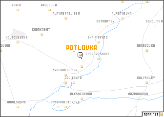 map of Potlovka