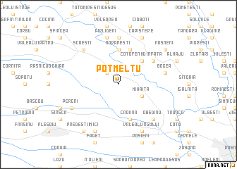 map of Potmelţu