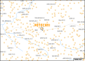 map of Potočani