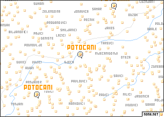 map of Potočani