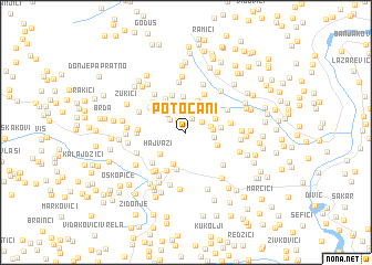 map of Potočani