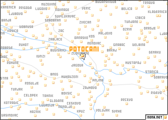 map of Potočani