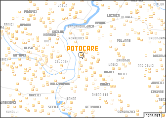 map of Potočare