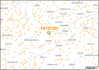 map of Potočari