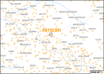 map of Potočari