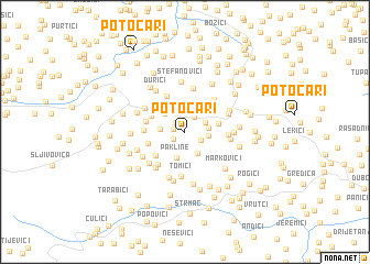 map of Potočari