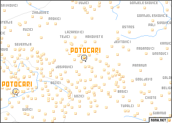 map of Potočari