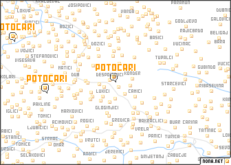 map of Potočari