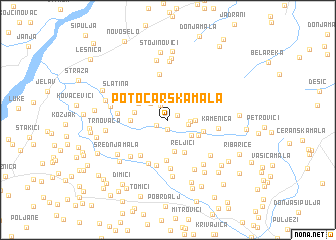 map of Potočarska Mala