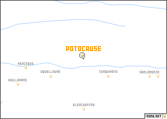 map of Potocause