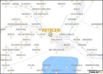 map of Potoceni