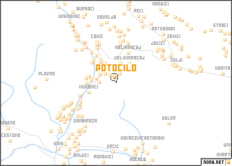 map of Potočilo
