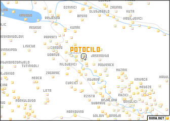 map of Potočilo