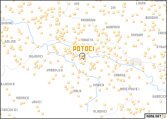 map of Potoci