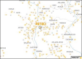 map of Potoci