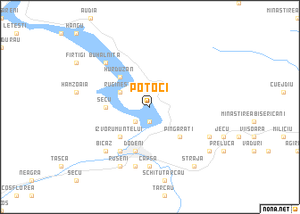 map of Potoci