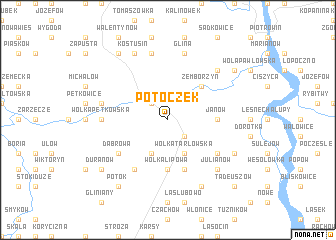 map of Potoczek