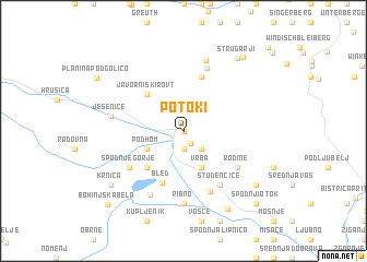 map of Potoki