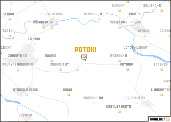 map of Potoki