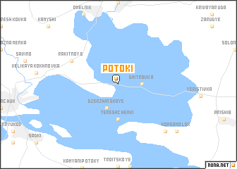 map of Potoki