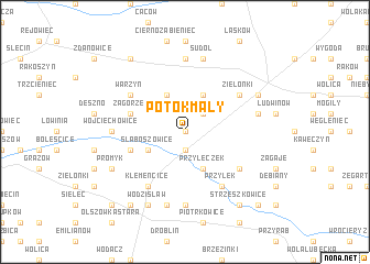 map of Potok Mały
