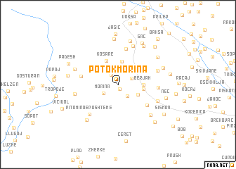 map of Potok Morina