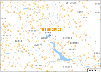 map of Potokovići