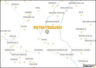 map of Potok Tounjski