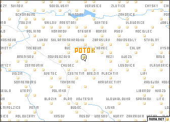 map of Potok