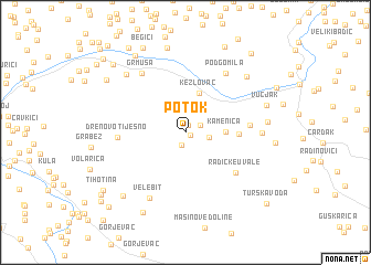 map of Potok